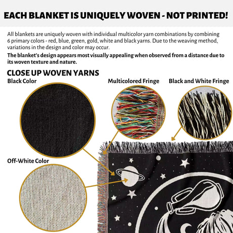Zodiac Sign Blanket, Unique Zodiac Gift, Star Sign & Astrology Blankets - DesignerOllie.com