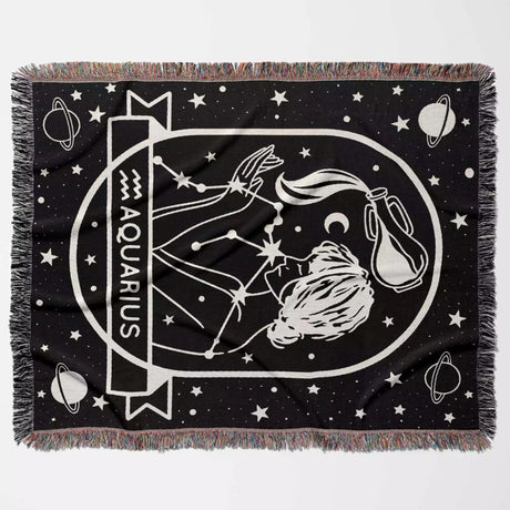 Zodiac Sign Blanket, Unique Zodiac Gift, Star Sign & Astrology Blankets - DesignerOllie.com