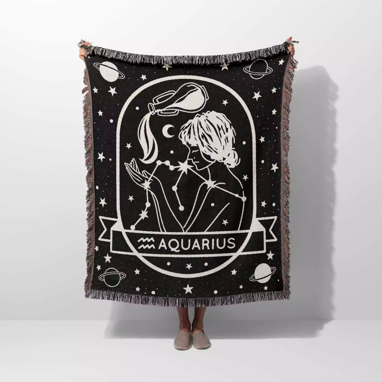 Zodiac Sign Blanket, Unique Zodiac Gift, Star Sign & Astrology Blankets - DesignerOllie.com