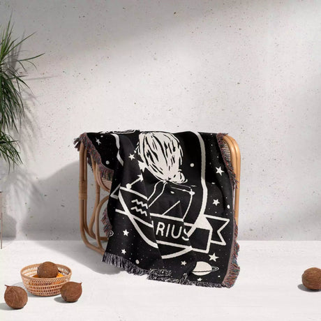 Zodiac Sign Blanket, Unique Zodiac Gift, Star Sign & Astrology Blankets - DesignerOllie.com