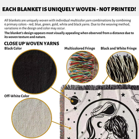 Zodiac Sign Blanket - Astrology Woven Throw Tapestry Blanket Collection - DesignerOllie.com