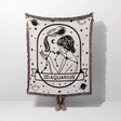 Aquarius Zodiac Sign Astrology Woman Woven Throw Blanket and Tapestry Blanket - DesignerOllie.com