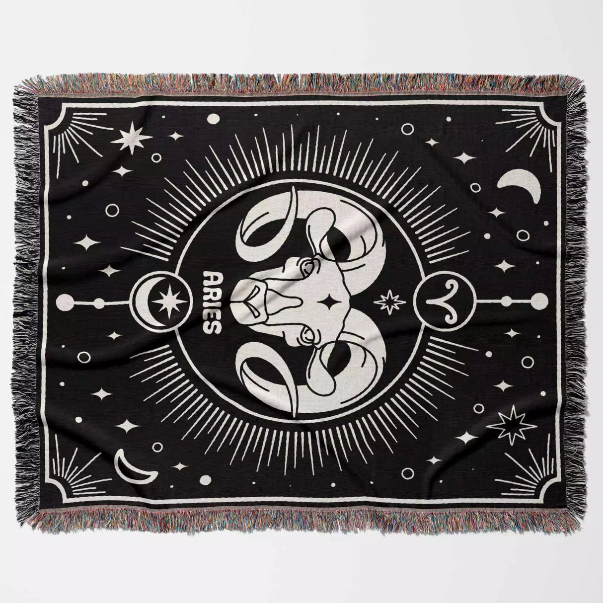 Aries Zodiac Blanket, Unique Birthday Present for Wife and Husband - DesignerOllie.com
