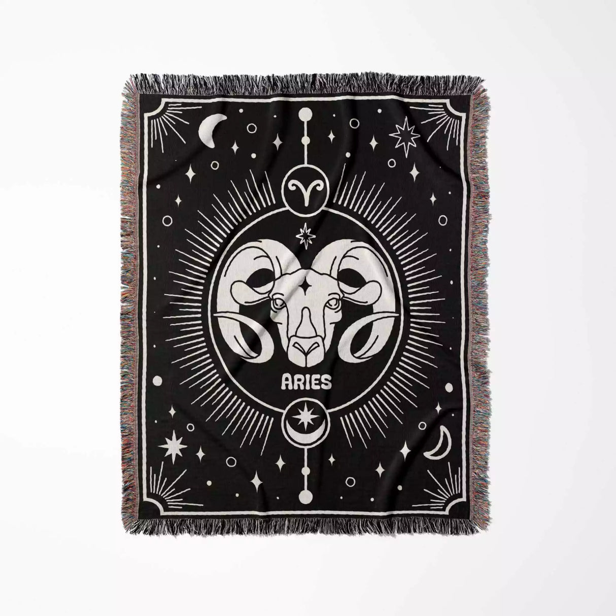Aries Zodiac Blanket, Unique Birthday Present for Wife and Husband - DesignerOllie.com