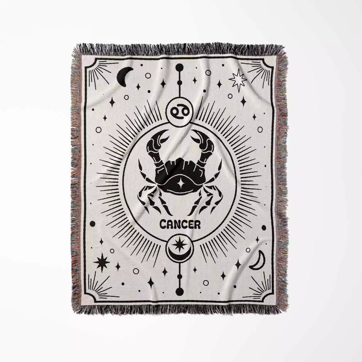 Cancer Zodiac Blanket, Unique Birthday Gift Idea for Women and Men - DesignerOllie.com