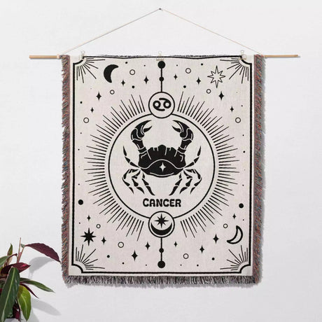 Cancer Zodiac Blanket, Unique Birthday Gift Idea for Women and Men - DesignerOllie.com