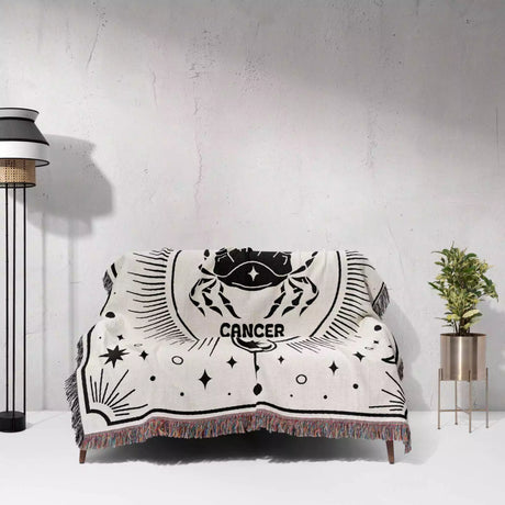 Cancer Zodiac Blanket, Unique Birthday Gift Idea for Women and Men - DesignerOllie.com