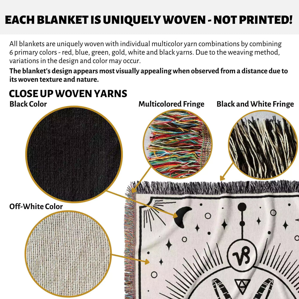 Capricorn Zodiac Blanket, Unique Birthday Gift Idea for Women and Men - DesignerOllie.com
