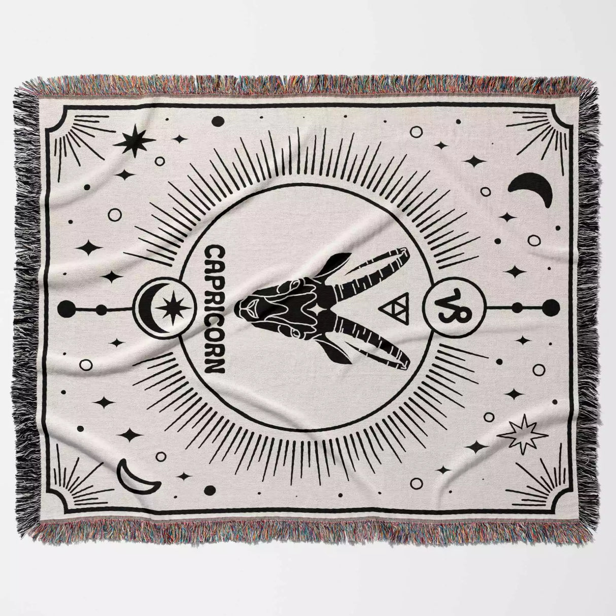 Capricorn Zodiac Blanket, Unique Birthday Gift Idea for Women and Men - DesignerOllie.com