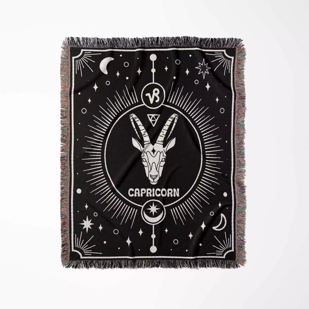 Capricorn Zodiac Blanket, Unique Birthday Present for Wife and Husband - DesignerOllie.com