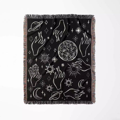 Celestial Hands Woven Throw Blanket - DesignerOllie.com