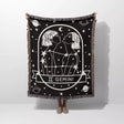 Gemini Zodiac Sign Astrology Woman Woven Throw Blanket Tapestry - DesignerOllie.com