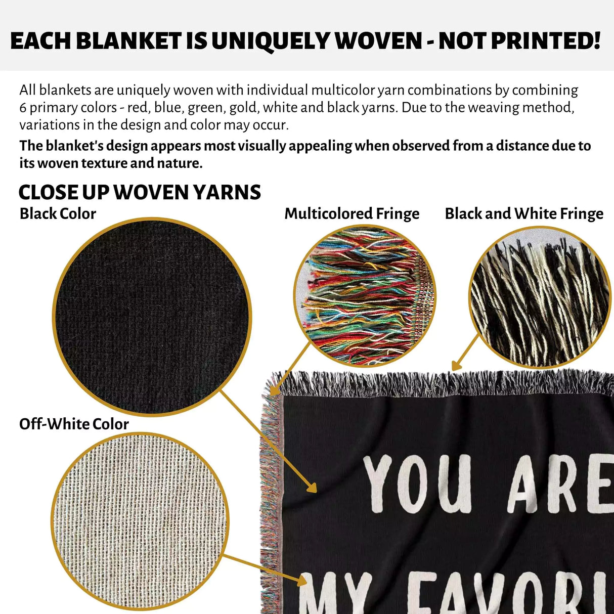 Gift for Dad for Father’s Day, Birthday, Christmas Gift Idea, Customized Woven Throw Blanket - DesignerOllie.com