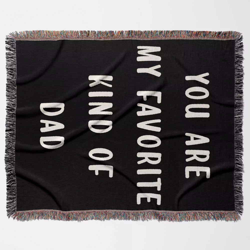 Gift for Dad for Father’s Day, Birthday, Christmas Gift Idea, Customized Woven Throw Blanket - DesignerOllie.com