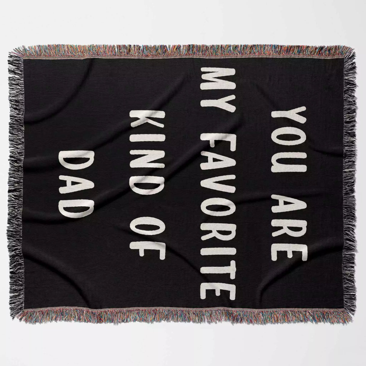Gift for Dad for Father’s Day, Birthday, Christmas Gift Idea, Customized Woven Throw Blanket - DesignerOllie.com