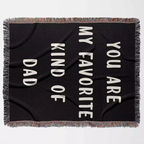 Gift for Dad for Father’s Day, Birthday, Christmas Gift Idea, Customized Woven Throw Blanket - DesignerOllie.com