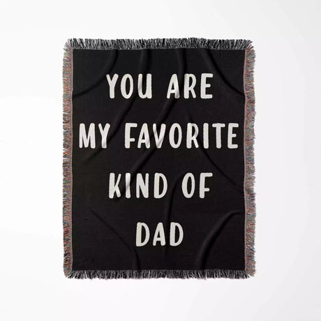 Gift for Dad for Father’s Day, Birthday, Christmas Gift Idea, Customized Woven Throw Blanket - DesignerOllie.com