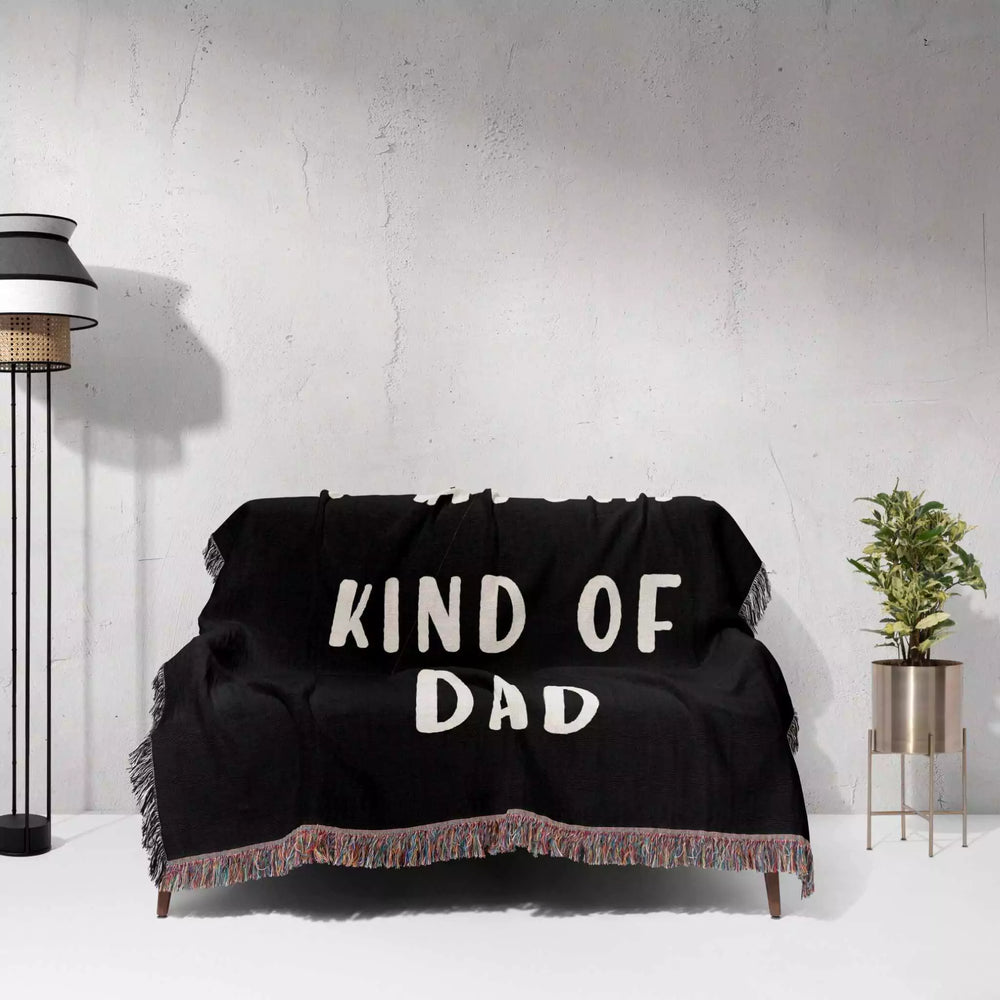 Gift for Dad for Father’s Day, Birthday, Christmas Gift Idea, Customized Woven Throw Blanket - DesignerOllie.com