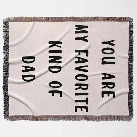 Gift for Dad for Father’s Day, Birthday, Christmas Gift Idea, Personalized Woven Throw Blanket - DesignerOllie.com