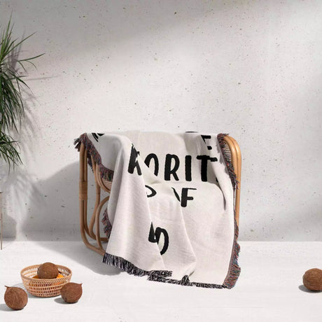 Gift for Dad for Father’s Day, Birthday, Christmas Gift Idea, Personalized Woven Throw Blanket - DesignerOllie.com