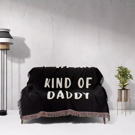 Gift for Daddy for Father’s Day, Birthday, Christmas Gift Idea, Customized Woven Throw Blanket - DesignerOllie.com