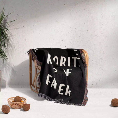 Gift for Father for Father’s Day, Birthday, Christmas Gift Idea, Customized Woven Throw Blanket - DesignerOllie.com