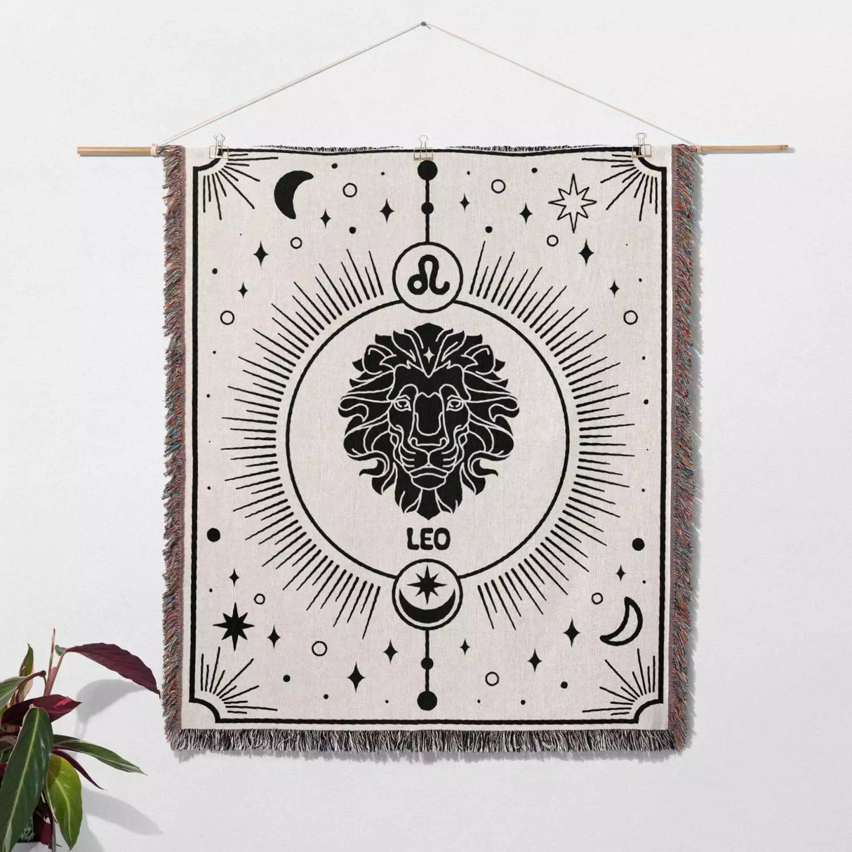 Leo Zodiac Blanket, Unique Birthday Gift Idea for Women and Men - DesignerOllie.com