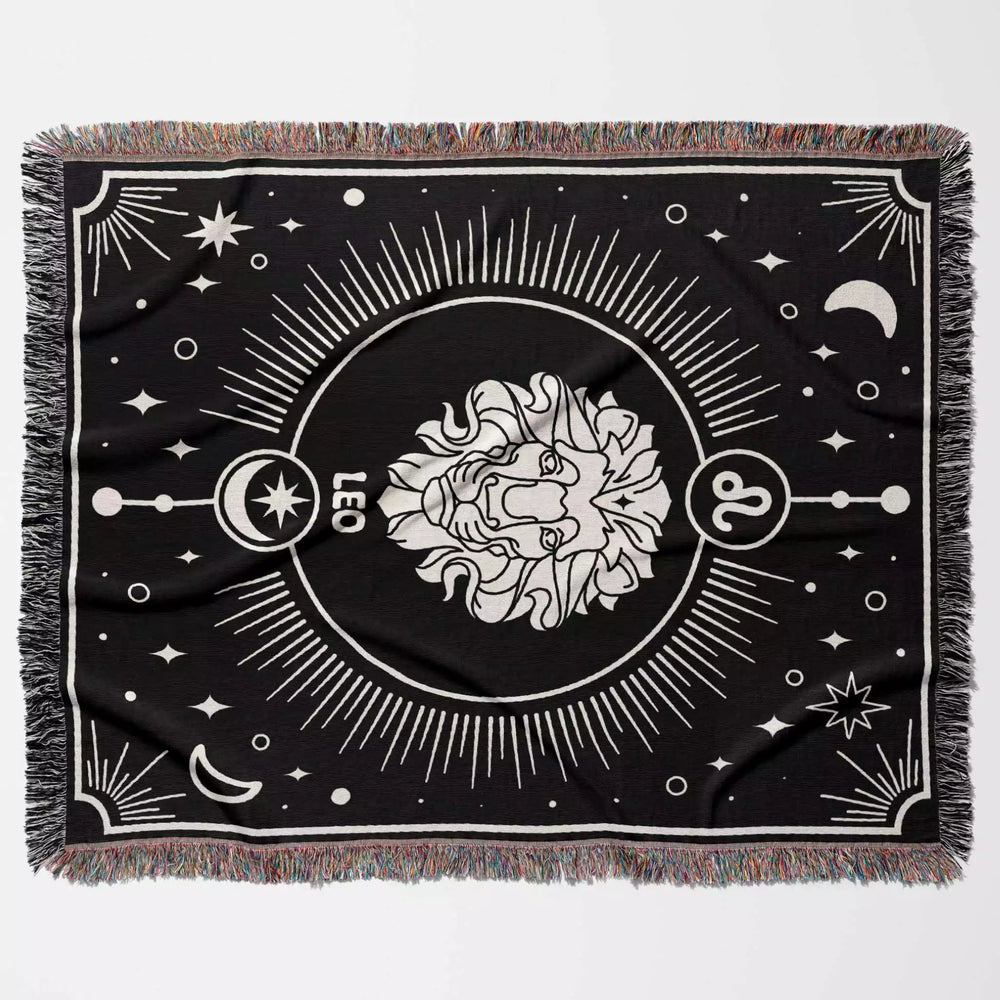 Leo Zodiac Blanket, Unique Birthday Present for Wife and Husband - DesignerOllie.com