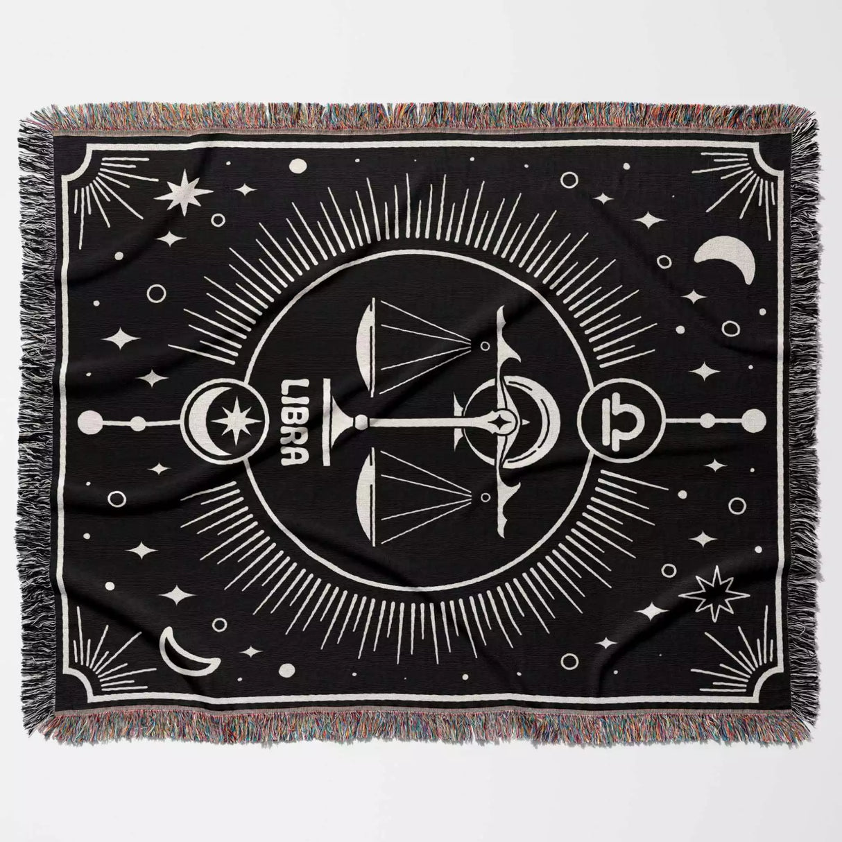 Libra Zodiac Blanket, Unique Birthday Present for Wife and Husband - DesignerOllie.com