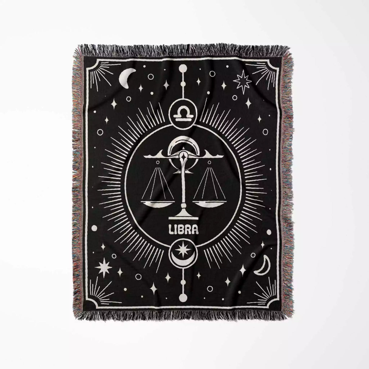 Libra Zodiac Blanket, Unique Birthday Present for Wife and Husband - DesignerOllie.com