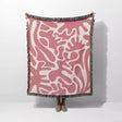 Matisse Inspired Lighter Red Woven Throw Blanket and Tapestry - DesignerOllie.com