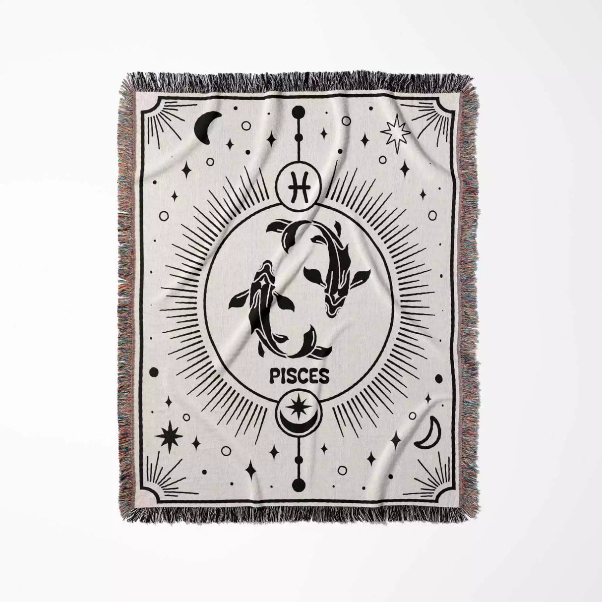 Pisces Zodiac Blanket, Unique Birthday Gift Idea for Women and Men - DesignerOllie.com
