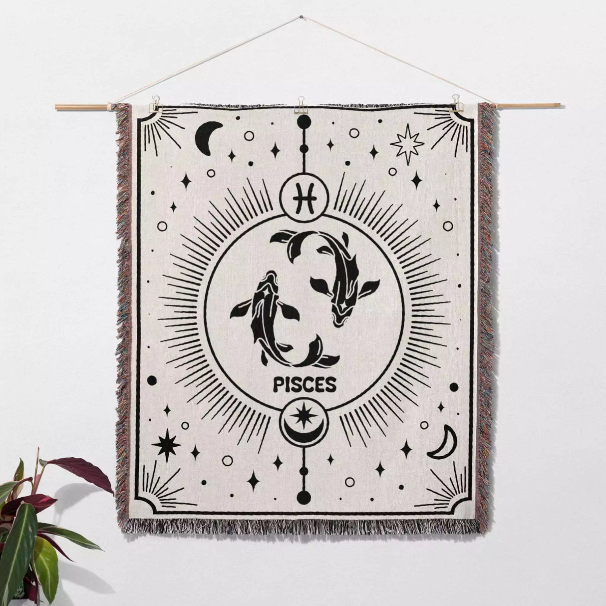 Pisces Zodiac Blanket, Unique Birthday Gift Idea for Women and Men - DesignerOllie.com