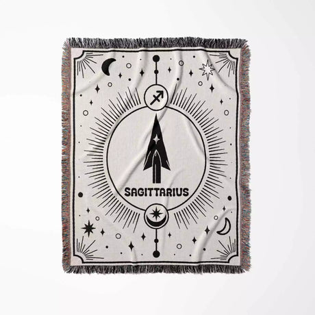 Sagittarius Zodiac Blanket, Unique Birthday Gift Idea for Women and Men - DesignerOllie.com