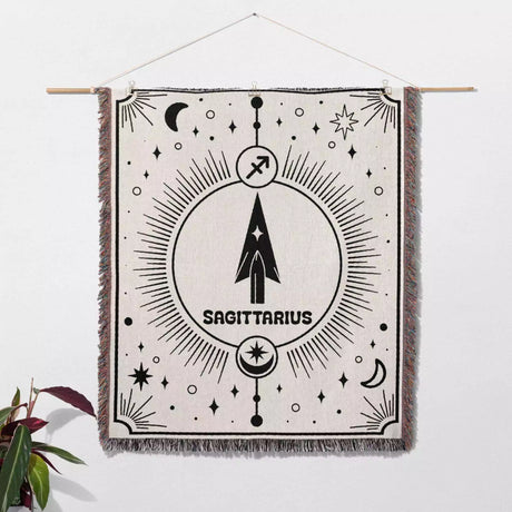 Sagittarius Zodiac Blanket, Unique Birthday Gift Idea for Women and Men - DesignerOllie.com