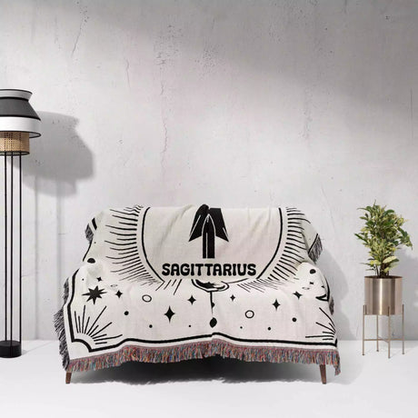 Sagittarius Zodiac Blanket, Unique Birthday Gift Idea for Women and Men - DesignerOllie.com