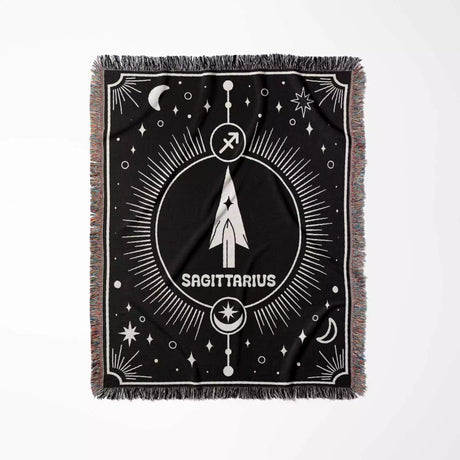 Sagittarius Zodiac Blanket, Unique Birthday Present for Wife and Husband - DesignerOllie.com