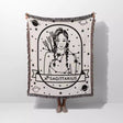 Sagittarius Zodiac Sign Astrology Woman Woven Throw Blanket and Tapestry Blanket - DesignerOllie.com