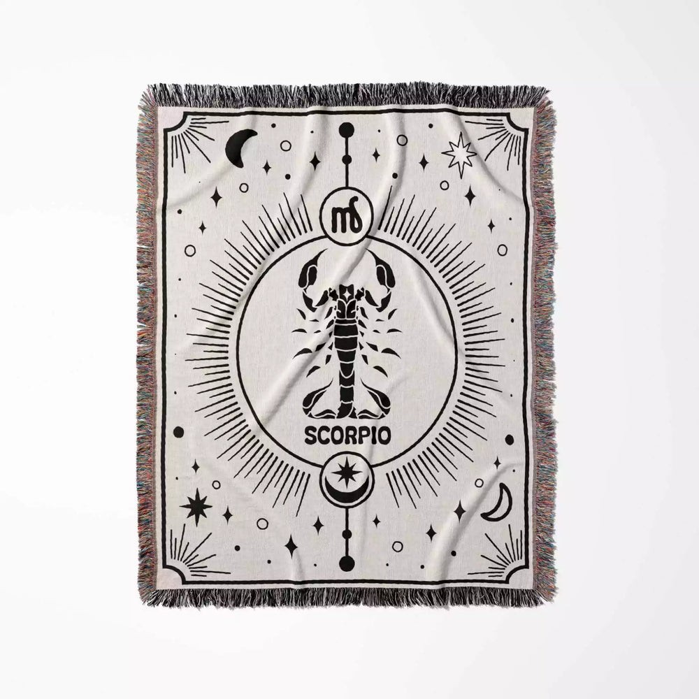 Scorpio Zodiac Blanket, Unique Birthday Gift Idea for Women and Men - DesignerOllie.com
