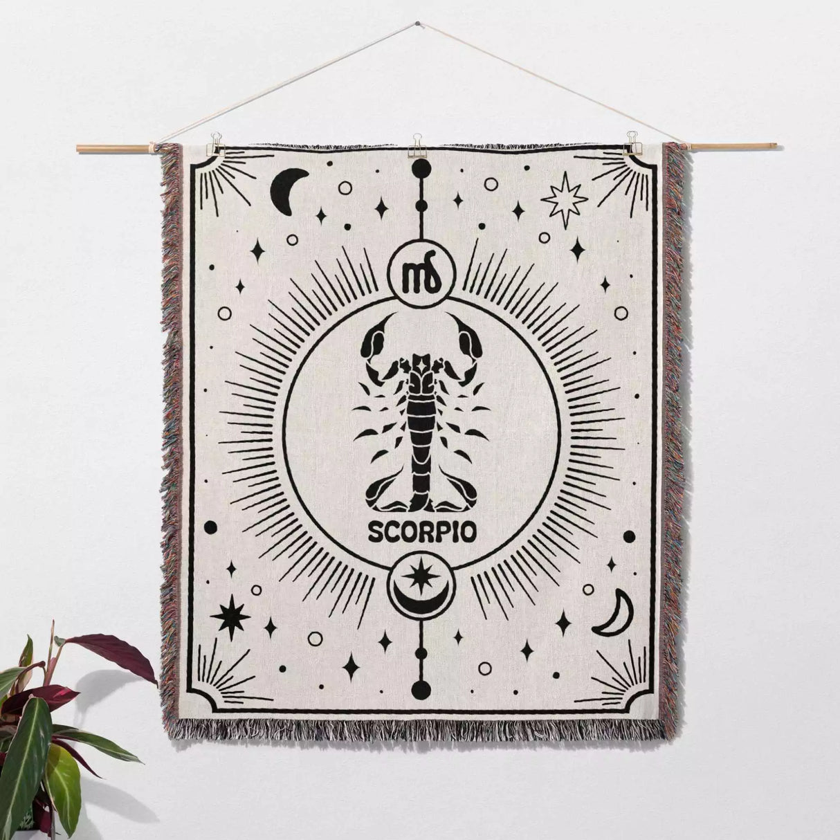 Scorpio Zodiac Blanket, Unique Birthday Gift Idea for Women and Men - DesignerOllie.com