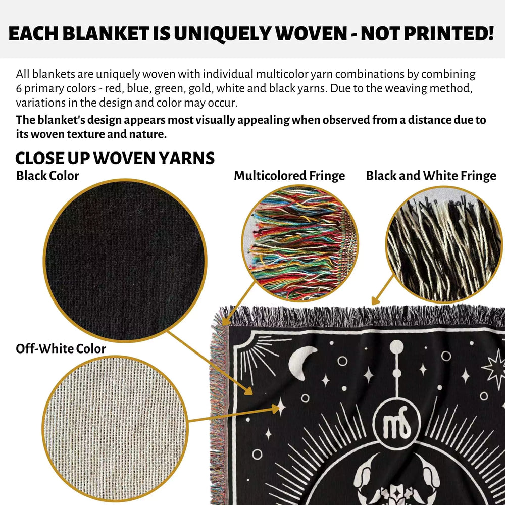 Scorpio Zodiac Blanket, Unique Birthday Present for Wife and Husband - DesignerOllie.com
