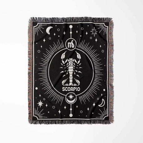 Scorpio Zodiac Blanket, Unique Birthday Present for Wife and Husband - DesignerOllie.com