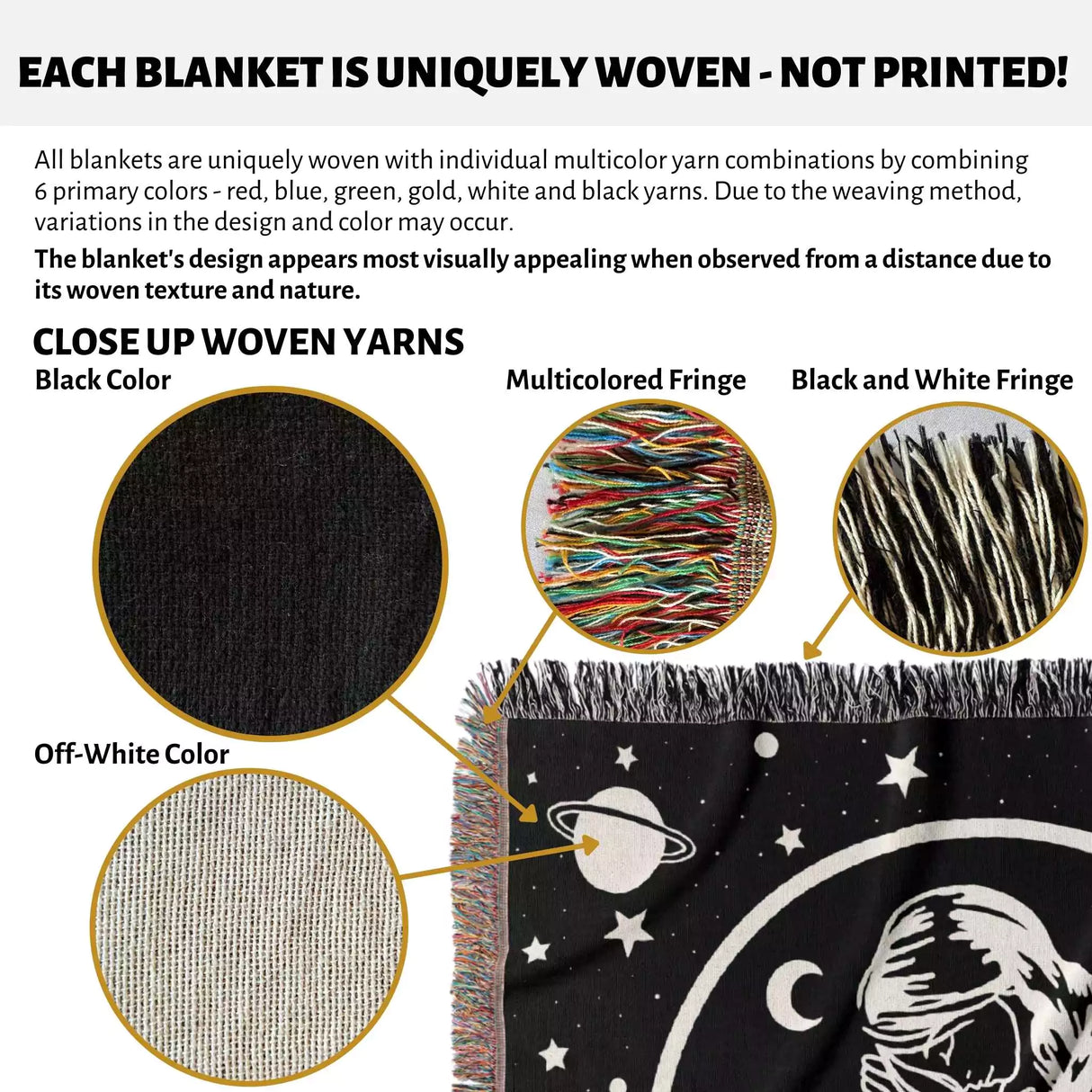 Scorpio Zodiac Sign Astrology Woman Woven Throw Blanket Tapestry Blanket - DesignerOllie.com