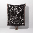 Scorpio Zodiac Sign Astrology Woman Woven Throw Blanket Tapestry Blanket - DesignerOllie.com