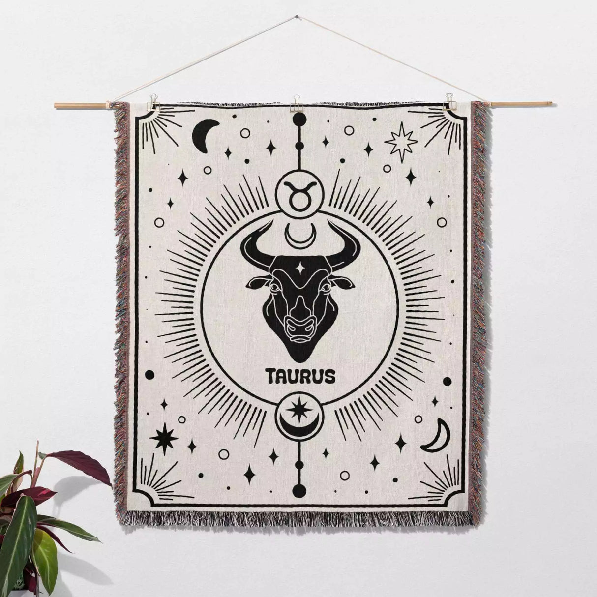 Taurus Zodiac Blanket, Unique Birthday Gift Idea for Women and Men - DesignerOllie.com