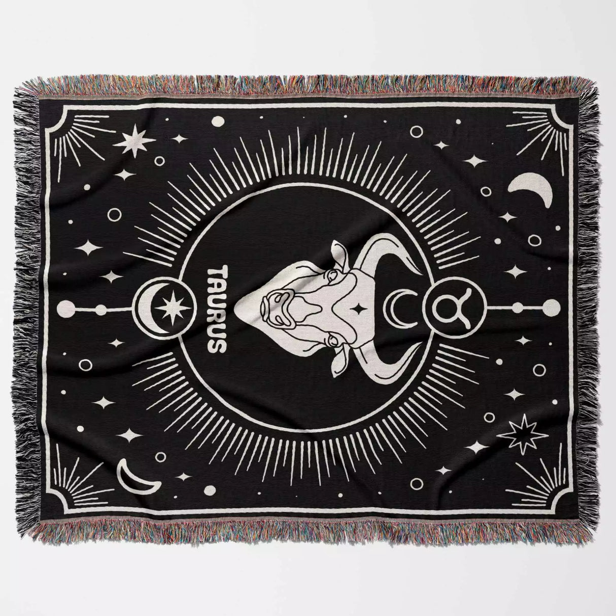 Taurus Zodiac Blanket, Unique Birthday Present for Wife and Husband - DesignerOllie.com