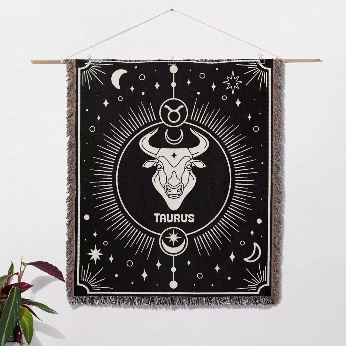 Taurus Zodiac Blanket, Unique Birthday Present for Wife and Husband - DesignerOllie.com