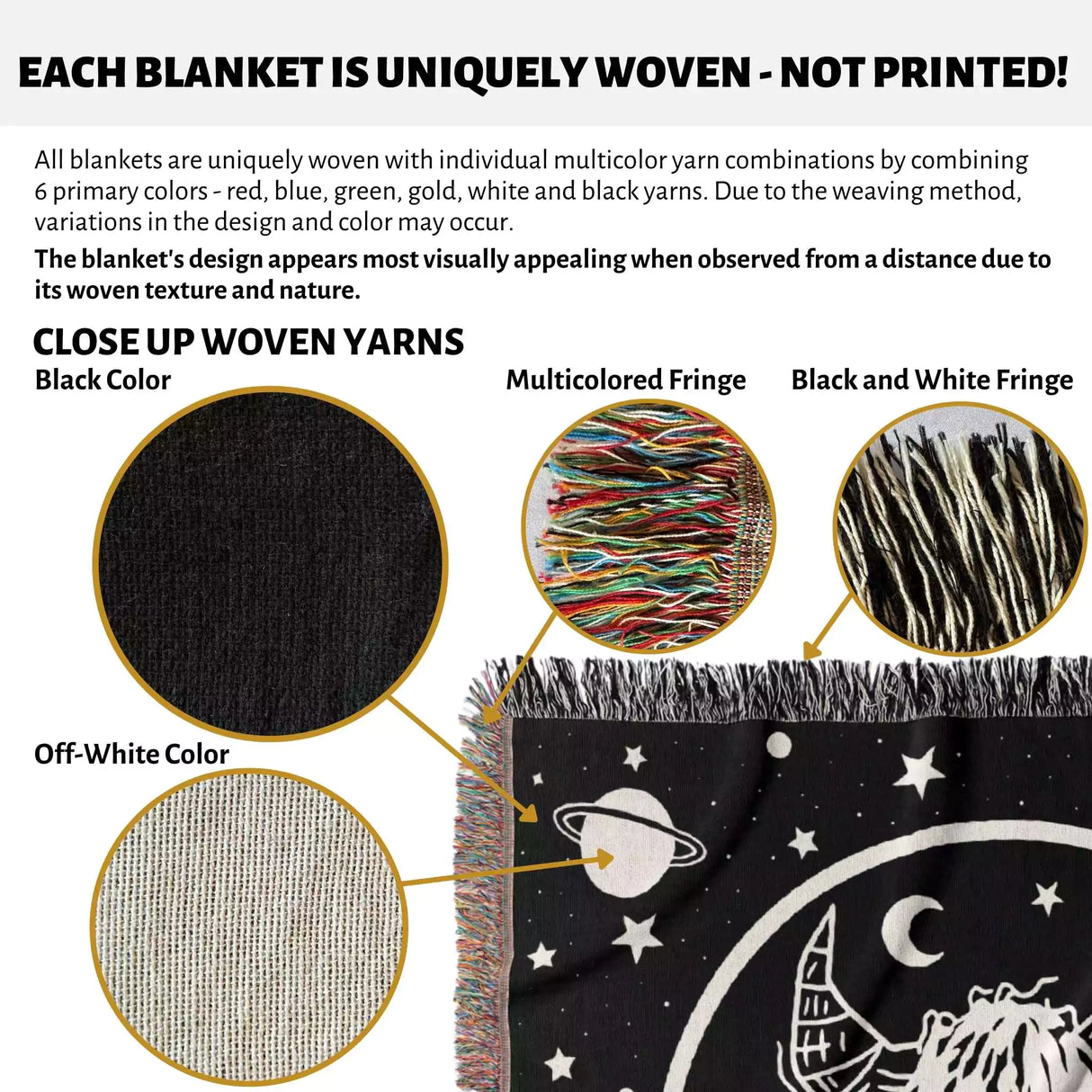 Taurus Zodiac Sign Astrology Woman Woven Throw Blanket Tapestry - DesignerOllie.com