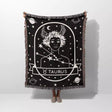 Taurus Zodiac Sign Astrology Woman Woven Throw Blanket Tapestry - DesignerOllie.com