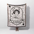 Taurus Zodiac Sign Astrology Woman Woven Throw Blanket and Tapestry Blanket - DesignerOllie.com